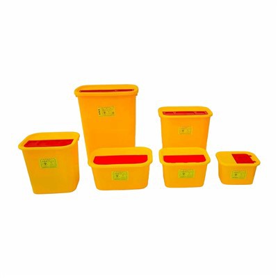 Mały przenośny pojemnik na ostre przedmioty